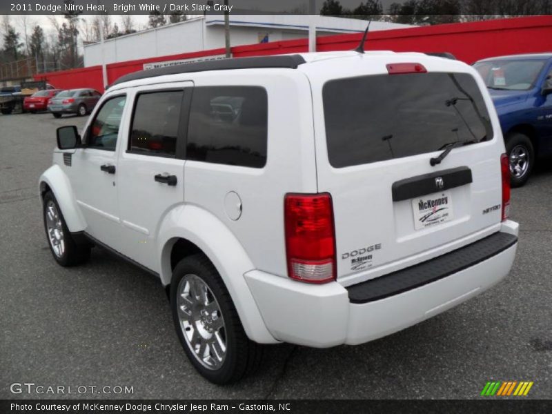 Bright White / Dark Slate Gray 2011 Dodge Nitro Heat