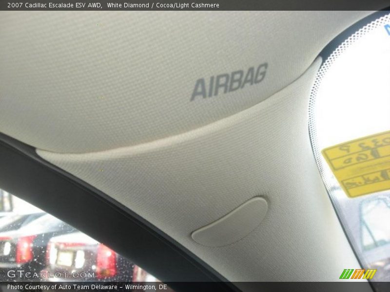 White Diamond / Cocoa/Light Cashmere 2007 Cadillac Escalade ESV AWD