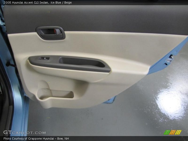 Ice Blue / Beige 2008 Hyundai Accent GLS Sedan