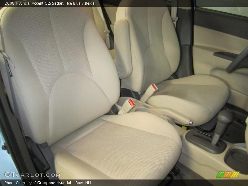 Ice Blue / Beige 2008 Hyundai Accent GLS Sedan