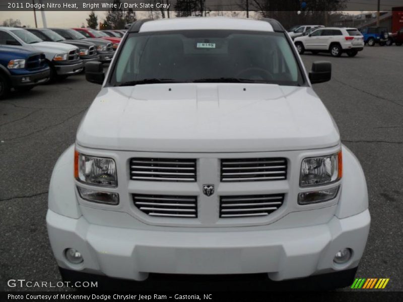 Bright White / Dark Slate Gray 2011 Dodge Nitro Heat