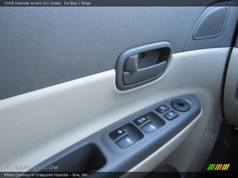Ice Blue / Beige 2008 Hyundai Accent GLS Sedan
