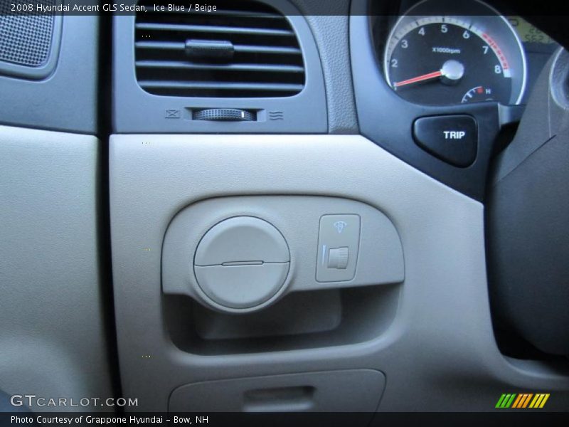 Ice Blue / Beige 2008 Hyundai Accent GLS Sedan