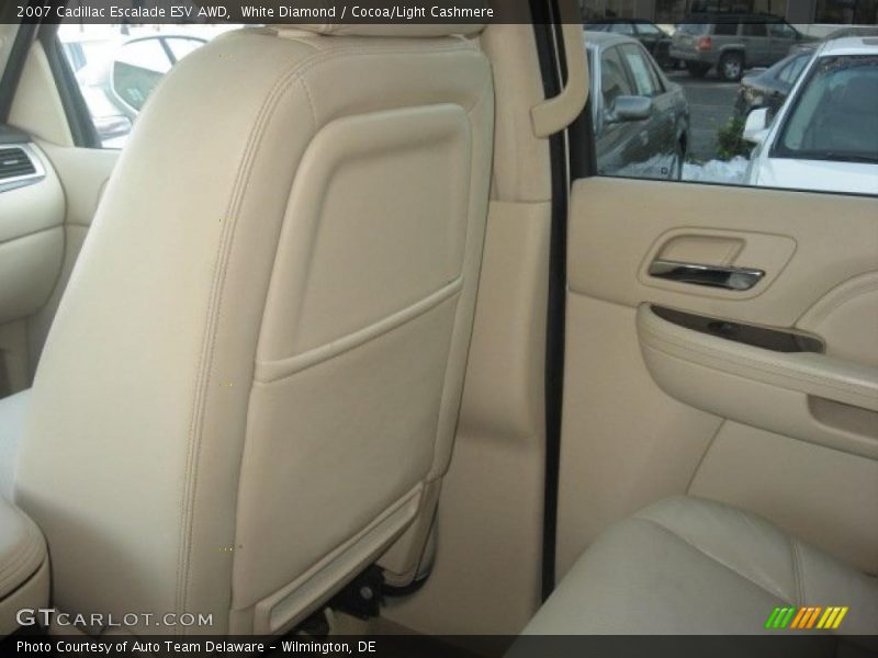 White Diamond / Cocoa/Light Cashmere 2007 Cadillac Escalade ESV AWD