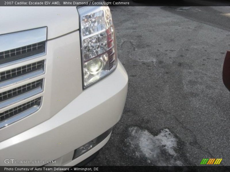 White Diamond / Cocoa/Light Cashmere 2007 Cadillac Escalade ESV AWD