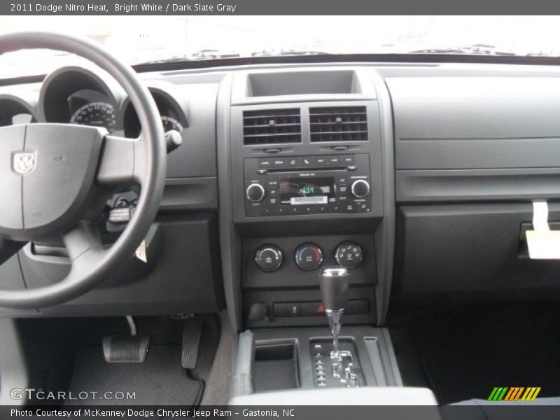 Bright White / Dark Slate Gray 2011 Dodge Nitro Heat