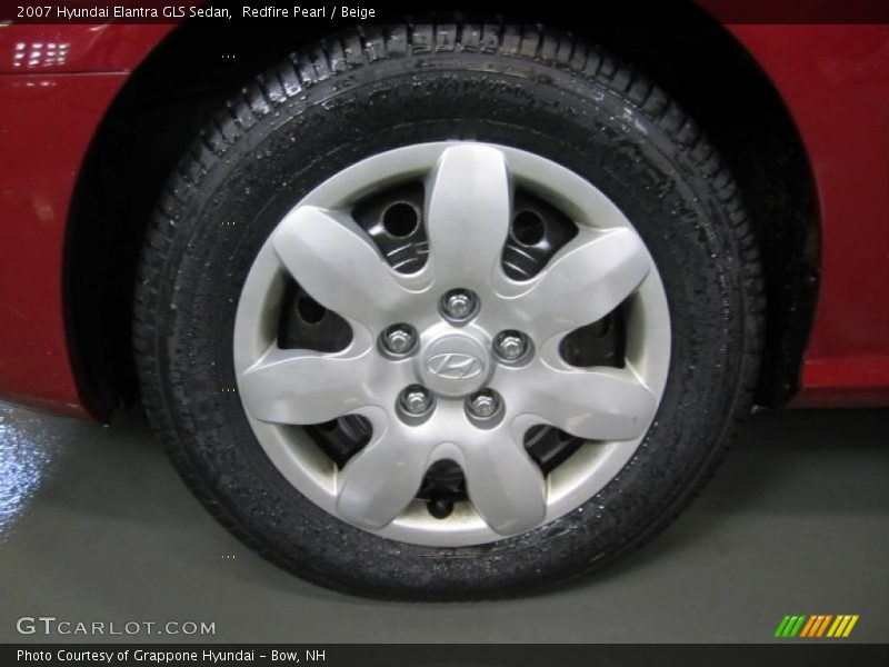 Redfire Pearl / Beige 2007 Hyundai Elantra GLS Sedan