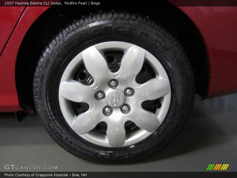 Redfire Pearl / Beige 2007 Hyundai Elantra GLS Sedan