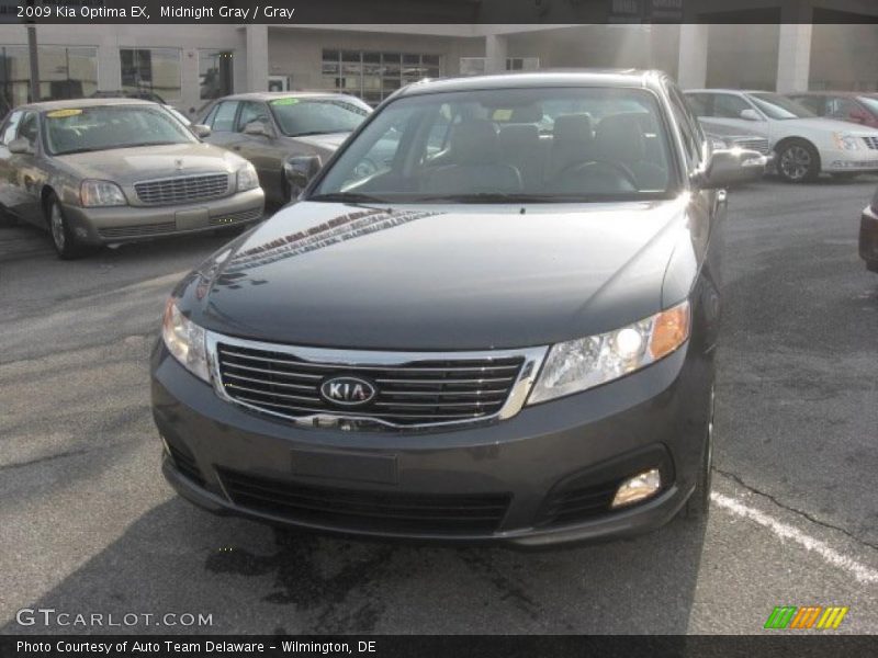 Midnight Gray / Gray 2009 Kia Optima EX