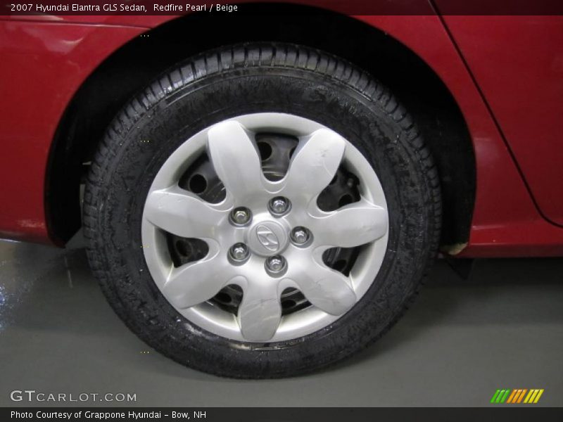 Redfire Pearl / Beige 2007 Hyundai Elantra GLS Sedan
