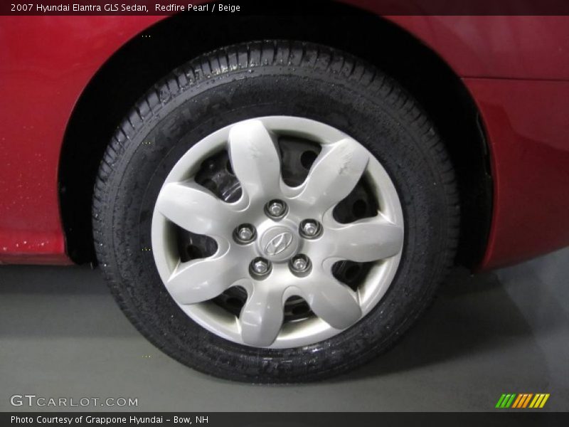 Redfire Pearl / Beige 2007 Hyundai Elantra GLS Sedan