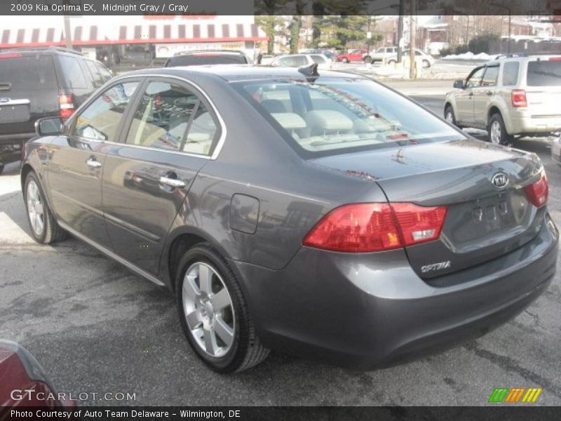 Midnight Gray / Gray 2009 Kia Optima EX