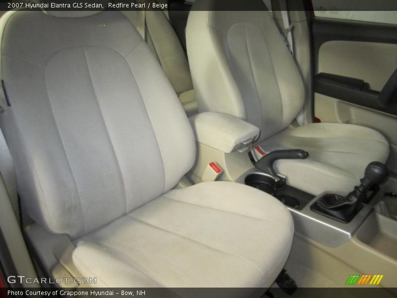 Redfire Pearl / Beige 2007 Hyundai Elantra GLS Sedan