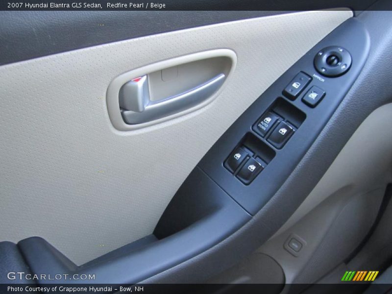 Redfire Pearl / Beige 2007 Hyundai Elantra GLS Sedan