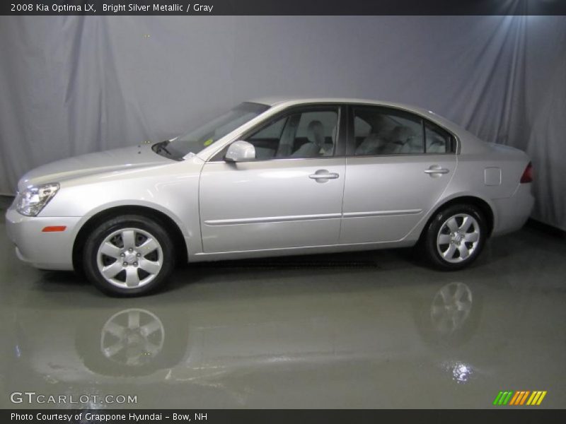 Bright Silver Metallic / Gray 2008 Kia Optima LX