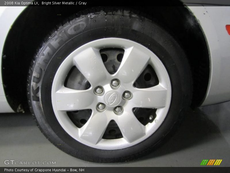 Bright Silver Metallic / Gray 2008 Kia Optima LX