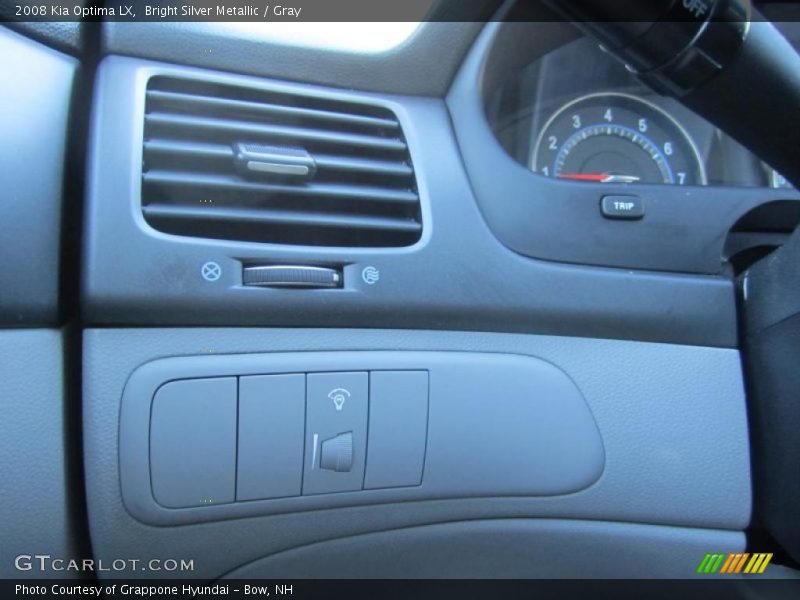 Bright Silver Metallic / Gray 2008 Kia Optima LX