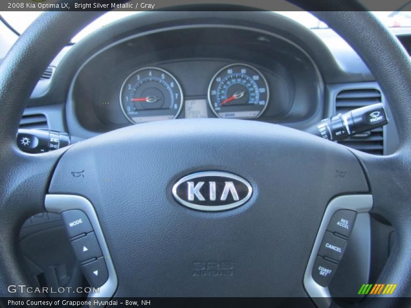 Bright Silver Metallic / Gray 2008 Kia Optima LX