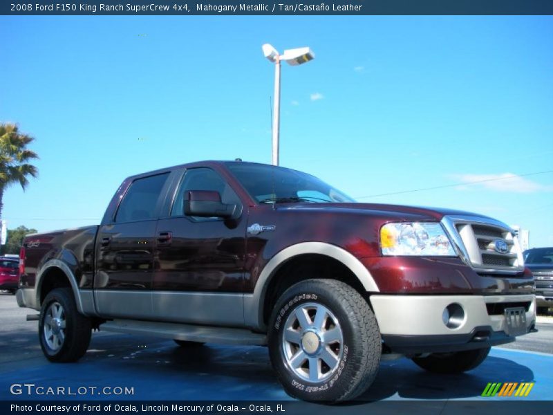 Mahogany Metallic / Tan/Castaño Leather 2008 Ford F150 King Ranch SuperCrew 4x4