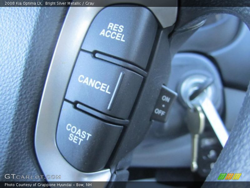 Bright Silver Metallic / Gray 2008 Kia Optima LX