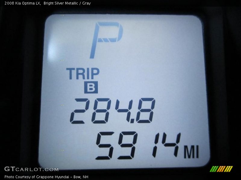 Bright Silver Metallic / Gray 2008 Kia Optima LX