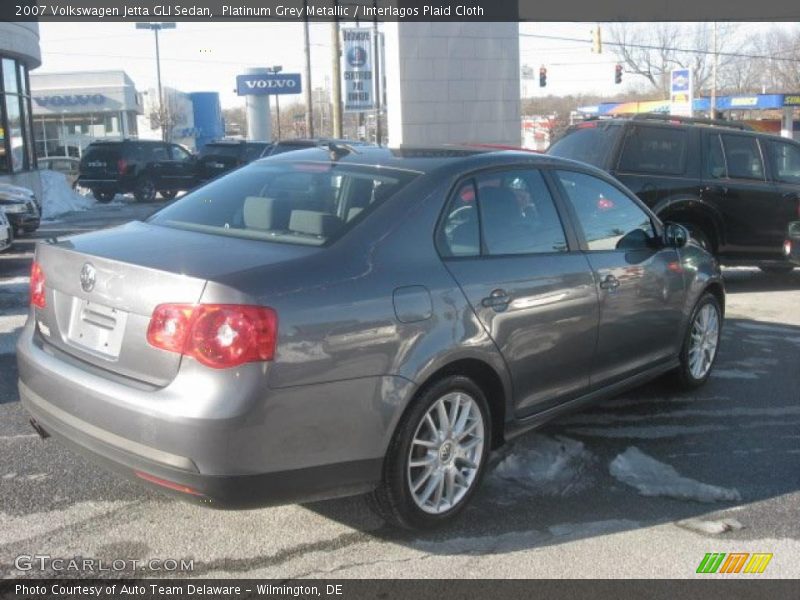 Platinum Grey Metallic / Interlagos Plaid Cloth 2007 Volkswagen Jetta GLI Sedan