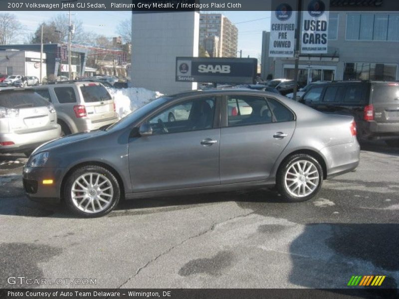Platinum Grey Metallic / Interlagos Plaid Cloth 2007 Volkswagen Jetta GLI Sedan