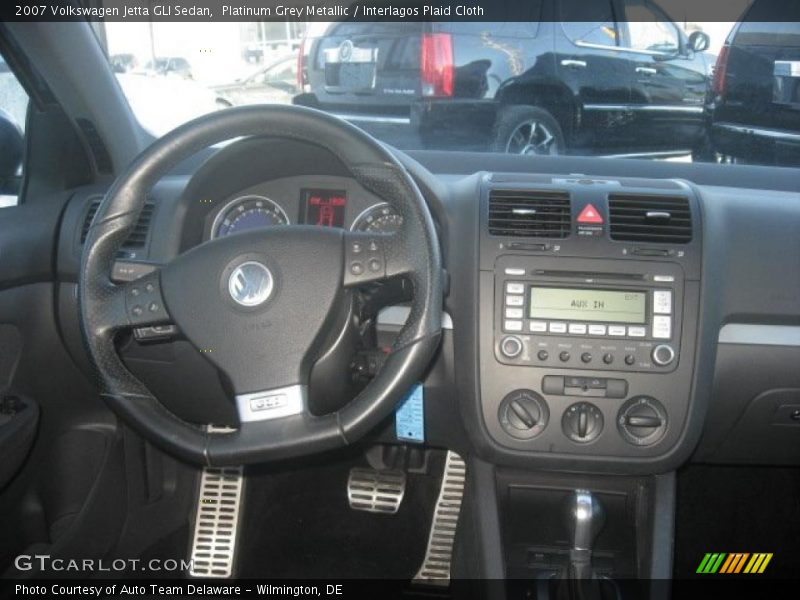 Platinum Grey Metallic / Interlagos Plaid Cloth 2007 Volkswagen Jetta GLI Sedan
