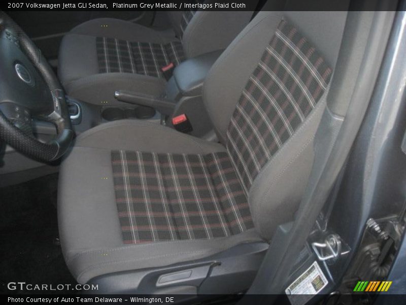 Platinum Grey Metallic / Interlagos Plaid Cloth 2007 Volkswagen Jetta GLI Sedan