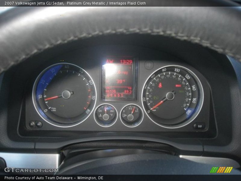 Platinum Grey Metallic / Interlagos Plaid Cloth 2007 Volkswagen Jetta GLI Sedan