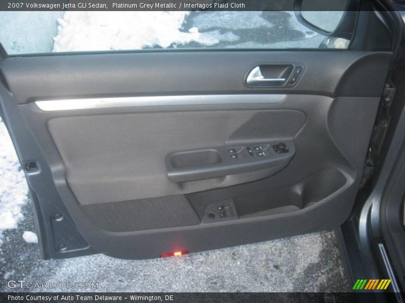 Platinum Grey Metallic / Interlagos Plaid Cloth 2007 Volkswagen Jetta GLI Sedan