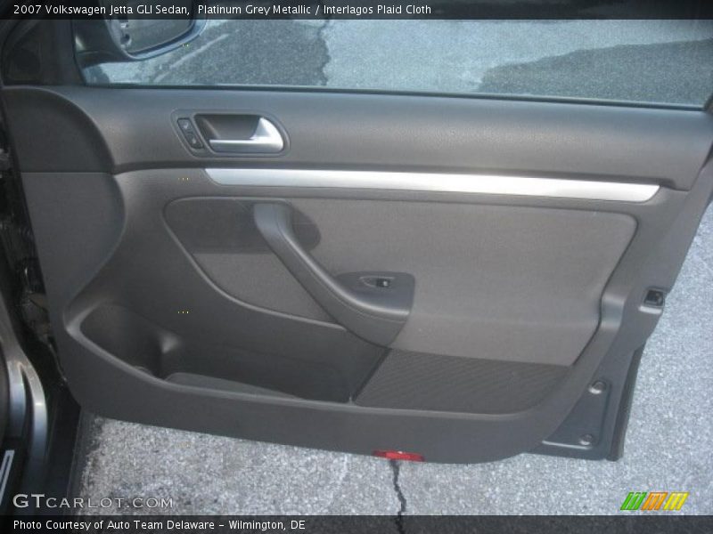 Platinum Grey Metallic / Interlagos Plaid Cloth 2007 Volkswagen Jetta GLI Sedan
