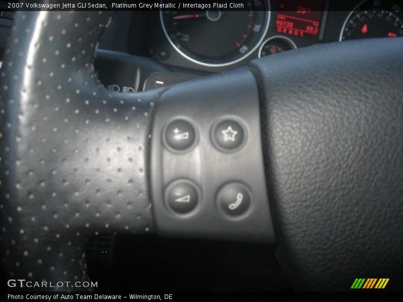 Platinum Grey Metallic / Interlagos Plaid Cloth 2007 Volkswagen Jetta GLI Sedan