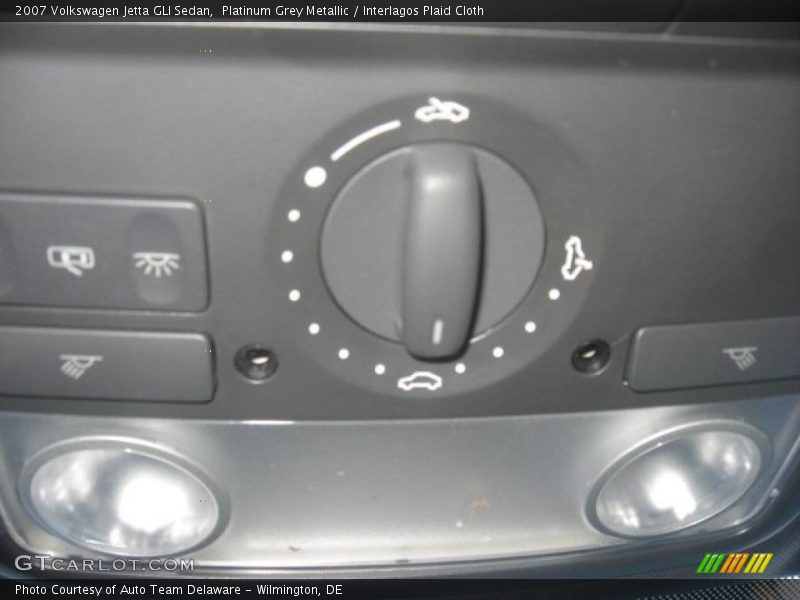 Platinum Grey Metallic / Interlagos Plaid Cloth 2007 Volkswagen Jetta GLI Sedan