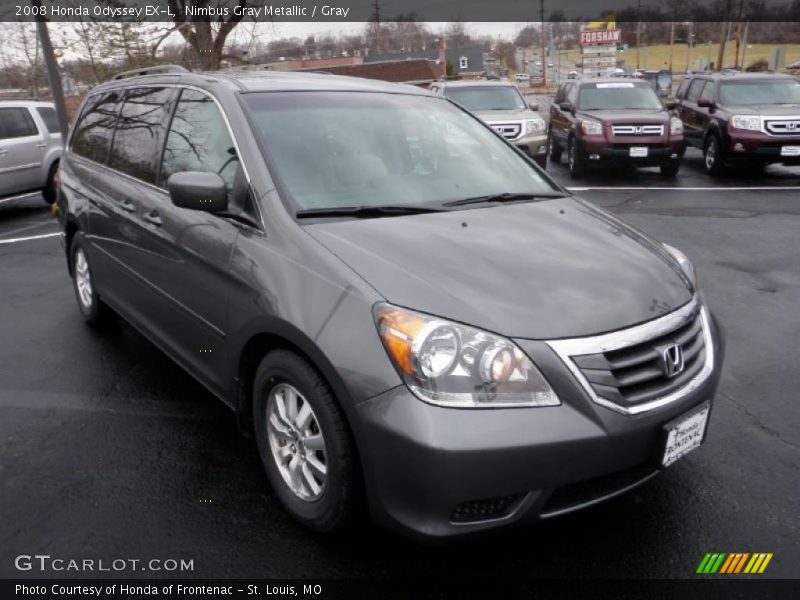 Nimbus Gray Metallic / Gray 2008 Honda Odyssey EX-L