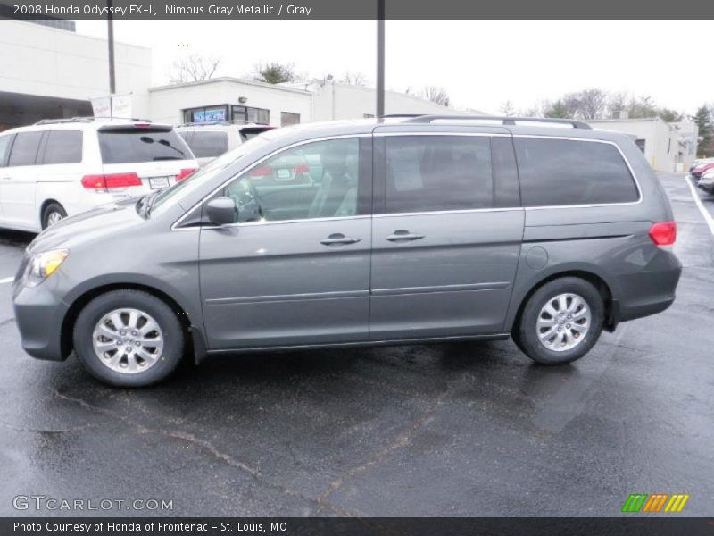 Nimbus Gray Metallic / Gray 2008 Honda Odyssey EX-L