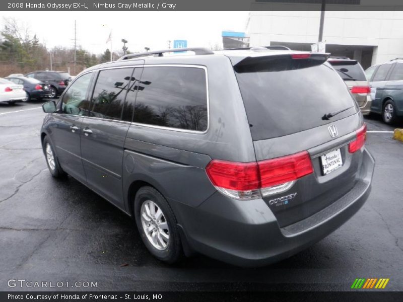Nimbus Gray Metallic / Gray 2008 Honda Odyssey EX-L