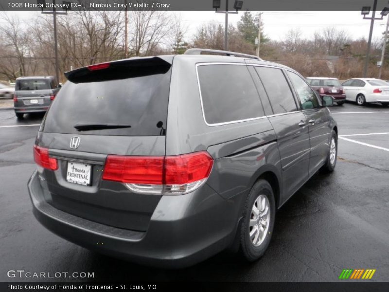 Nimbus Gray Metallic / Gray 2008 Honda Odyssey EX-L