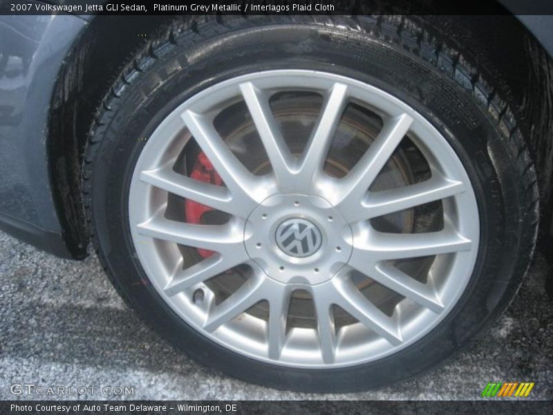 Platinum Grey Metallic / Interlagos Plaid Cloth 2007 Volkswagen Jetta GLI Sedan