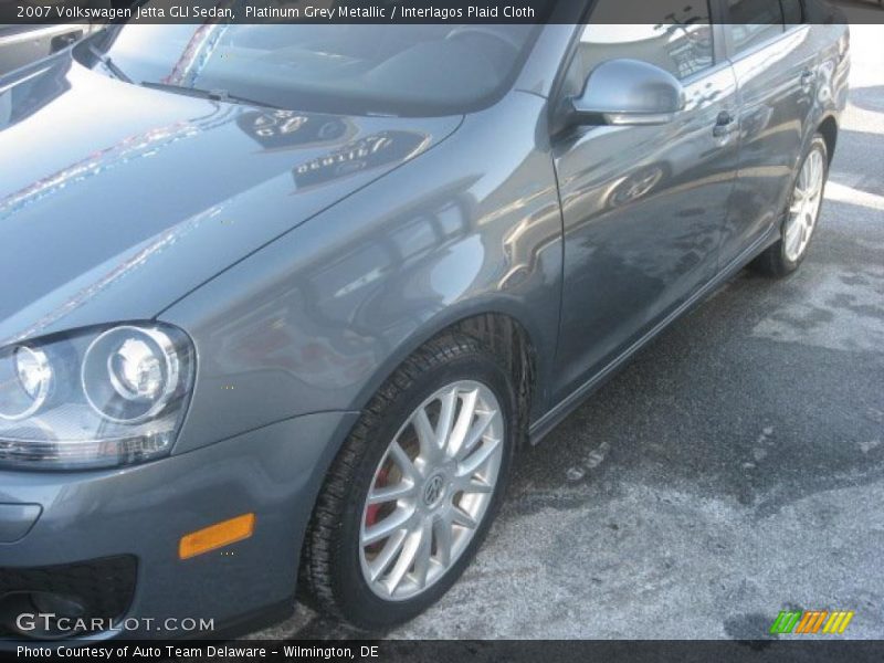 Platinum Grey Metallic / Interlagos Plaid Cloth 2007 Volkswagen Jetta GLI Sedan