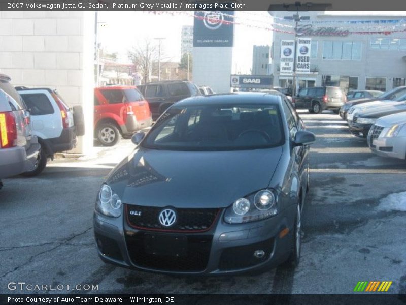 Platinum Grey Metallic / Interlagos Plaid Cloth 2007 Volkswagen Jetta GLI Sedan