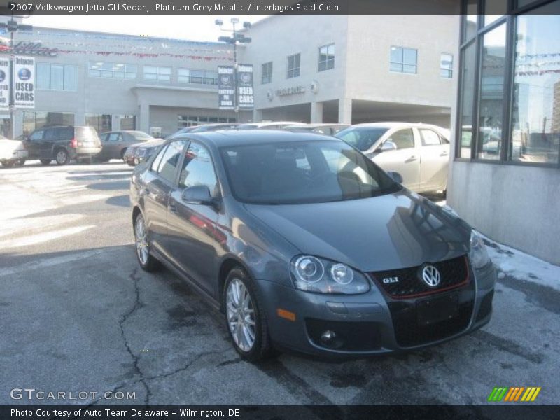 Platinum Grey Metallic / Interlagos Plaid Cloth 2007 Volkswagen Jetta GLI Sedan