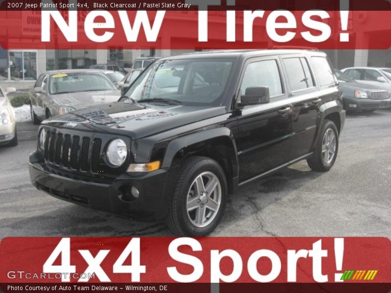 Black Clearcoat / Pastel Slate Gray 2007 Jeep Patriot Sport 4x4