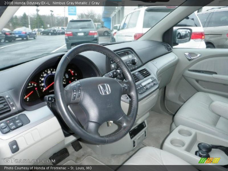 Nimbus Gray Metallic / Gray 2008 Honda Odyssey EX-L