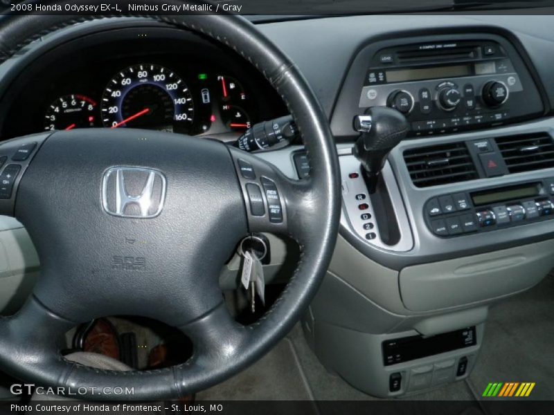 Nimbus Gray Metallic / Gray 2008 Honda Odyssey EX-L