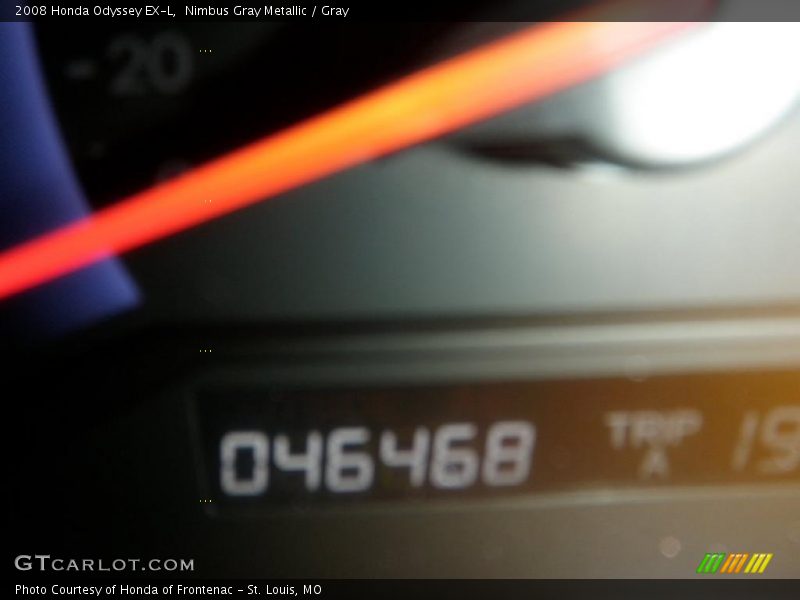 Nimbus Gray Metallic / Gray 2008 Honda Odyssey EX-L