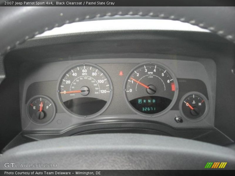 Black Clearcoat / Pastel Slate Gray 2007 Jeep Patriot Sport 4x4