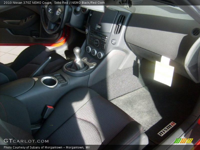 Solid Red / NISMO Black/Red Cloth 2010 Nissan 370Z NISMO Coupe