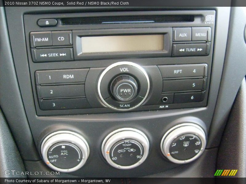 Controls of 2010 370Z NISMO Coupe
