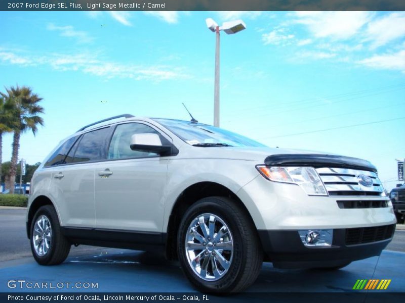 Light Sage Metallic / Camel 2007 Ford Edge SEL Plus